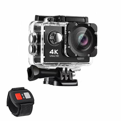 4K UHD Waterproof WiFi Camera with RF Remote & Full Accessories Kit