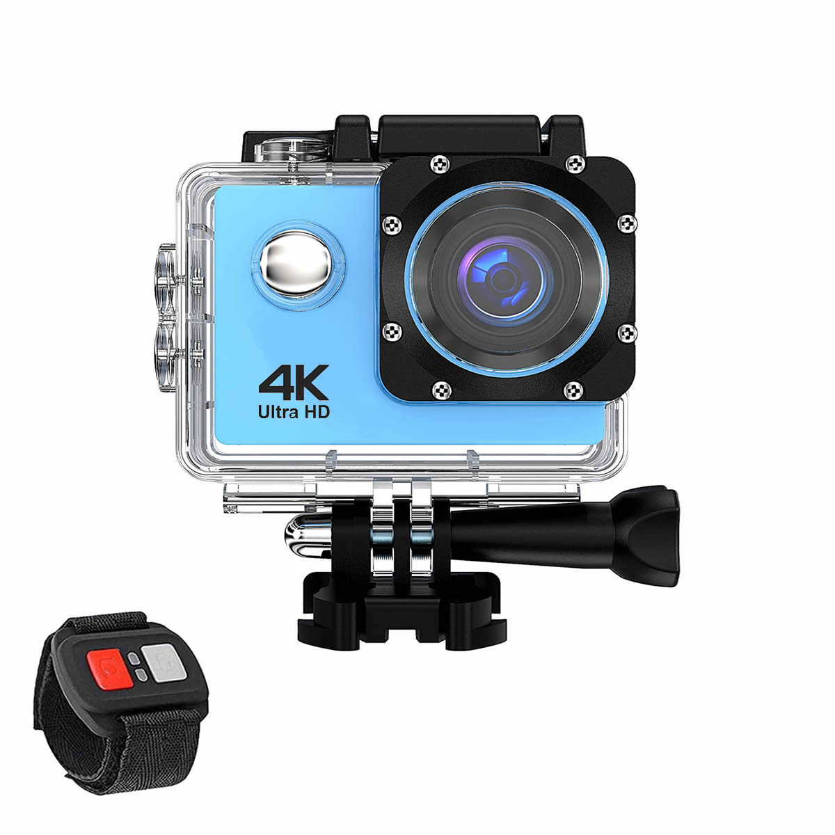 4K UHD Waterproof WiFi Camera with RF Remote & Full Accessories Kit