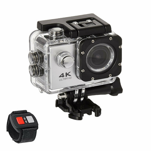 4K UHD Waterproof WiFi Camera with RF Remote & Full Accessories Kit