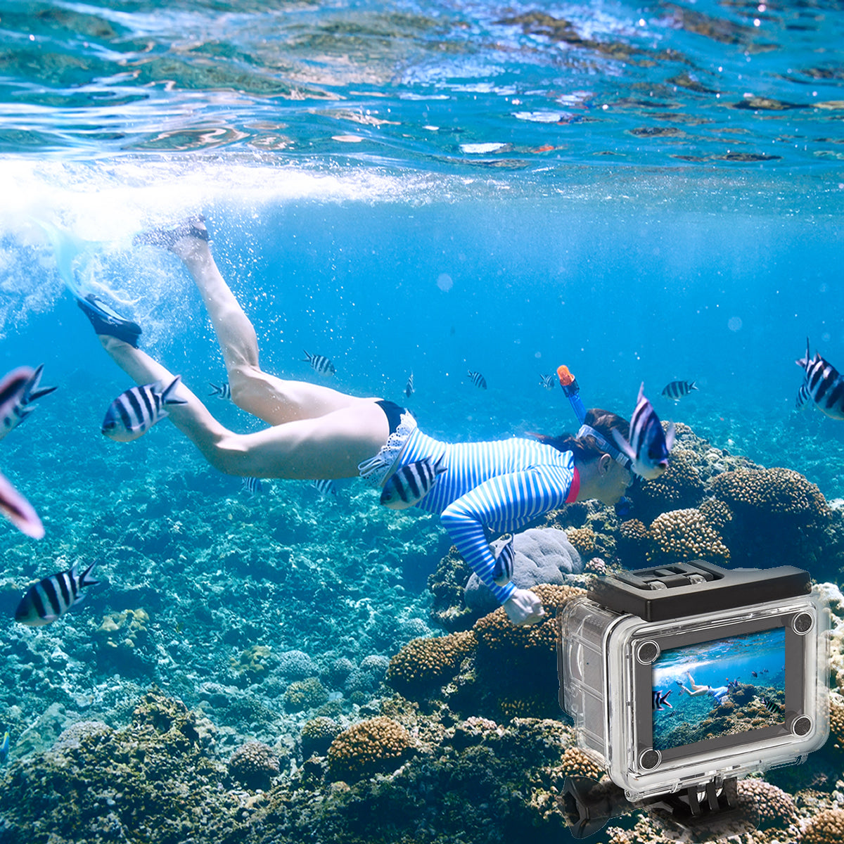 4K UHD Waterproof WiFi Camera with RF Remote & Full Accessories Kit
