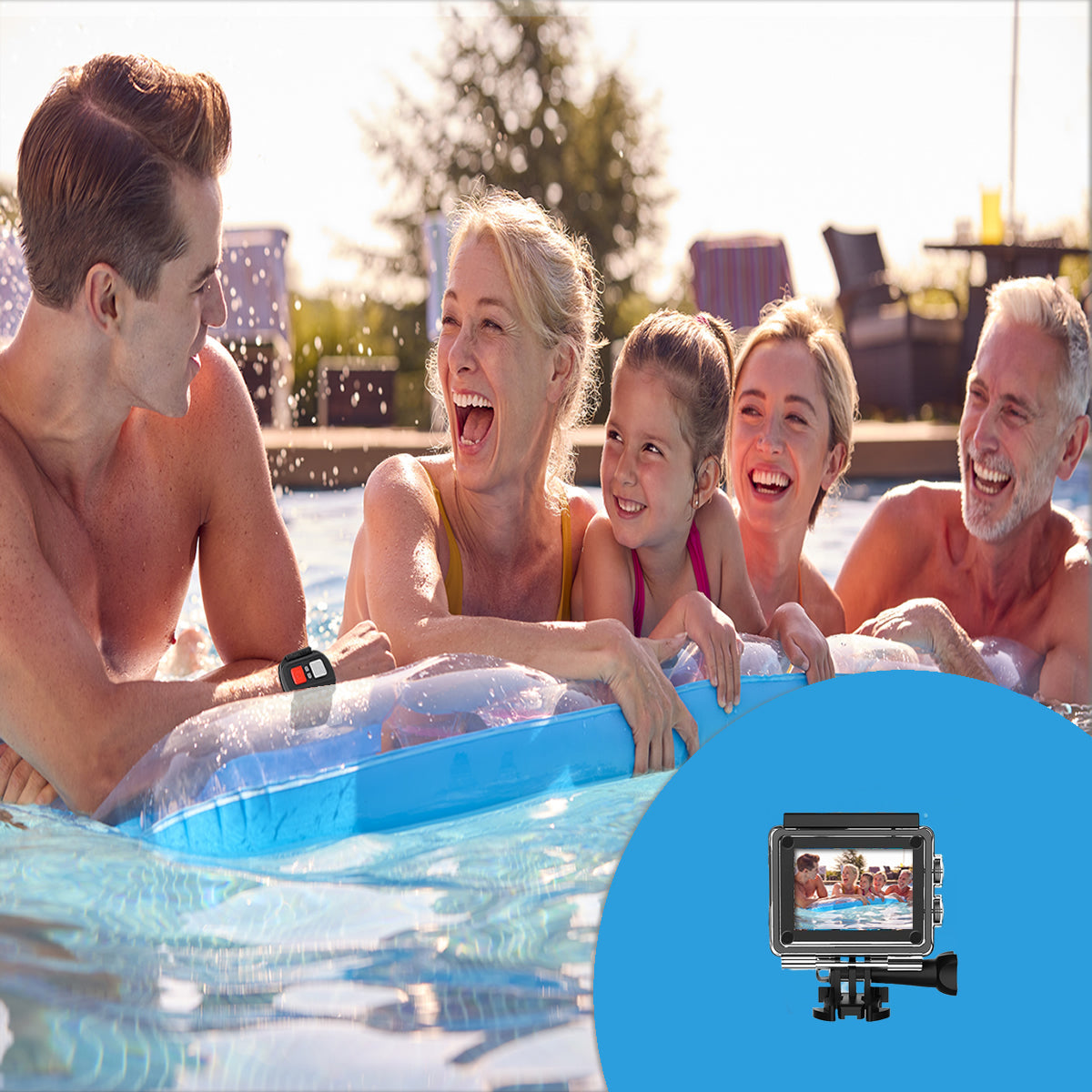 4K UHD Waterproof WiFi Camera with RF Remote & Full Accessories Kit