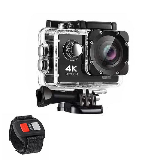 4K UHD Waterproof WiFi Camera with RF Remote & Full Accessories Kit